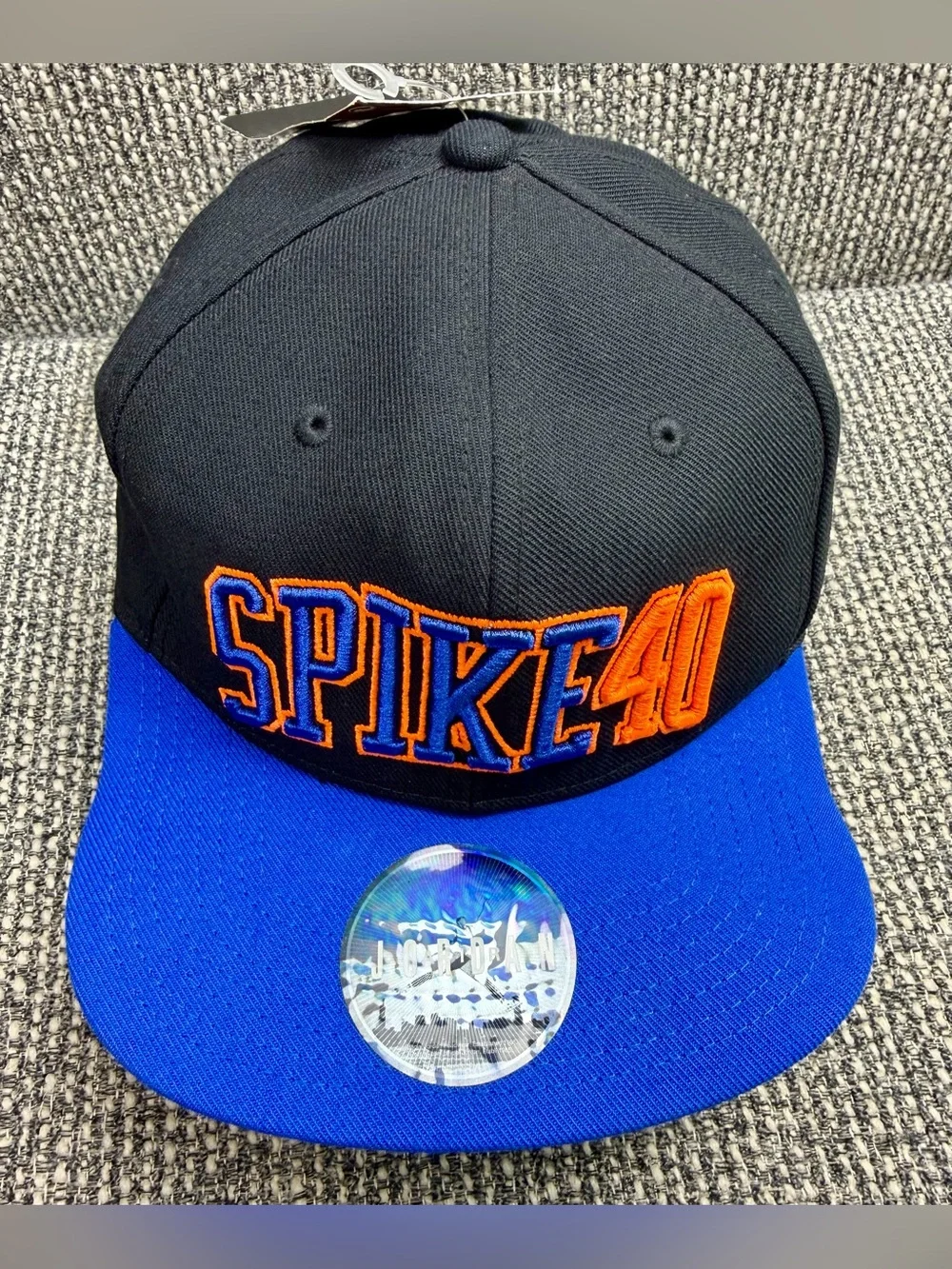 Nike Air Jordan Spike 40 Snapback Hat Black Blue Orange Spike Lee 40 Acres OSFA